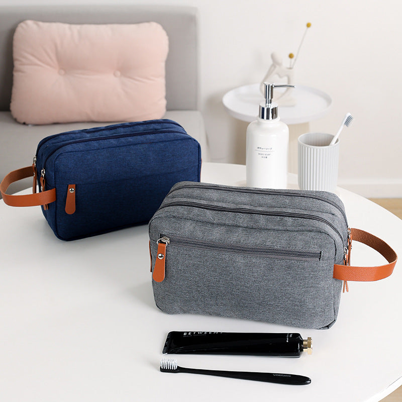 Compact Men’s Toiletry Bag Travel Grooming Organizer.