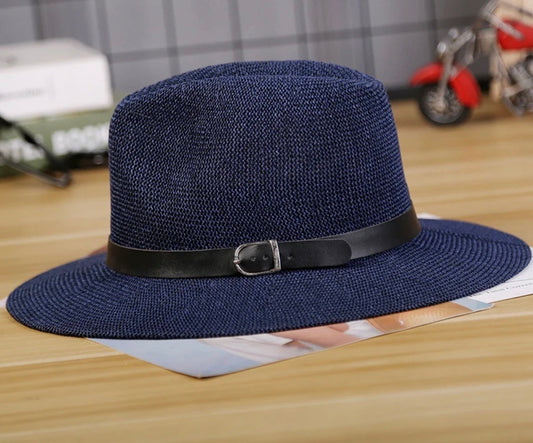 Men's Premium Straw Sun Hat – Breathable UV Protection Outdoor Hat