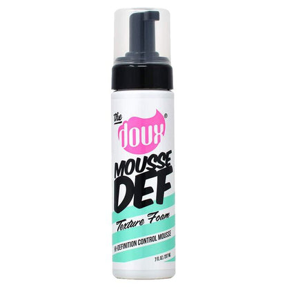 The Doux MOUSSE DEF Texture Foam for curl definition
Lightweight curl mousse for frizz-free textured hair styling
The Doux styling foam for wash-and-go and twist-out styles
Professional texture foam for soft shiny defined curls