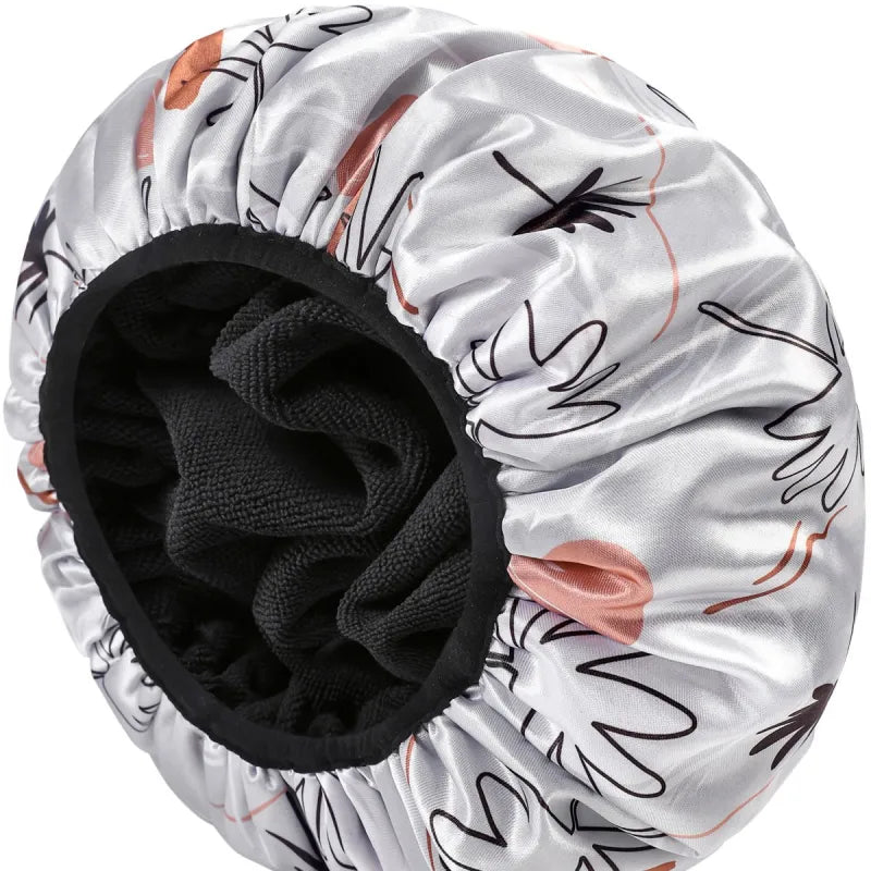 3-in-1 XL Shower Cap – Waterproof, Absorbent & Frizz-Free
