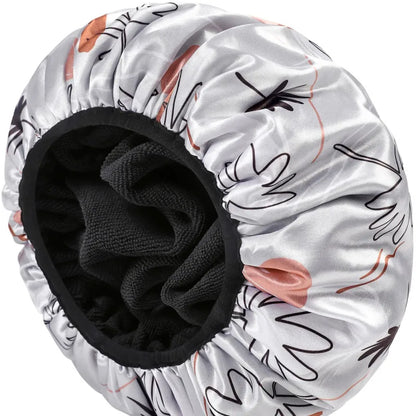 3-in-1 XL Shower Cap – Waterproof, Absorbent & Frizz-Free