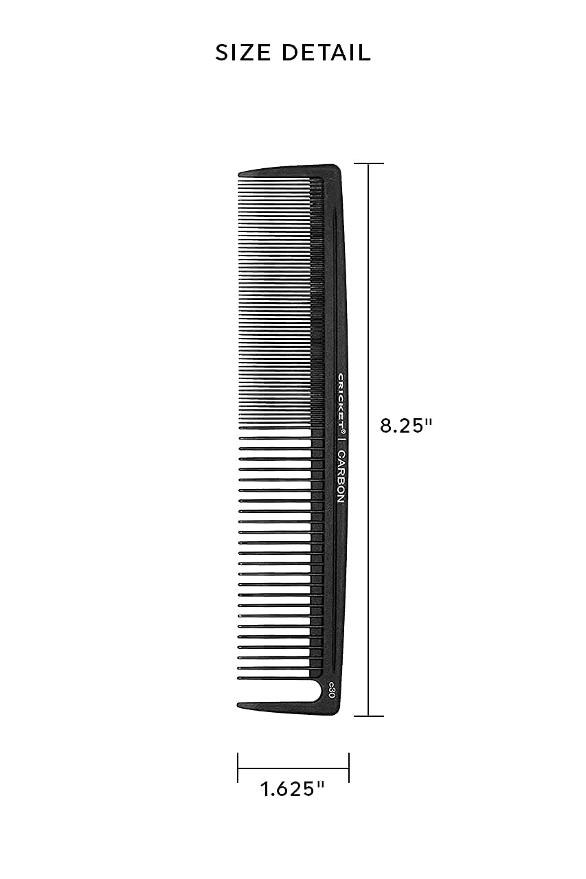 Carbon C20 cutting comb for precise hair sectioning and styling