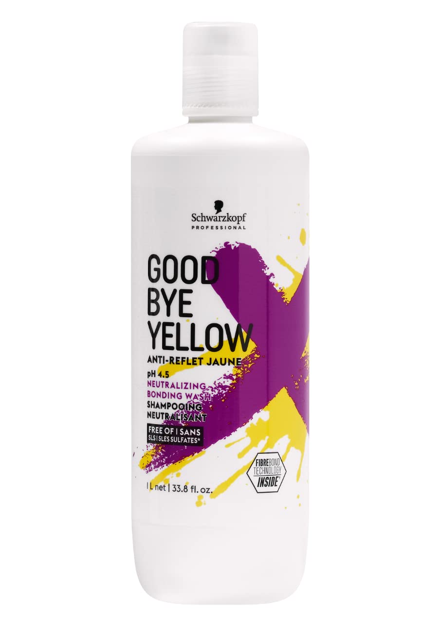 Schwarzkopf Goodbye Yellow Shampoo – Anti-Brass Toning Wash