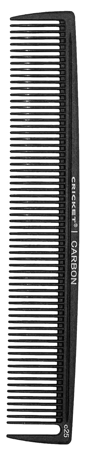 Black comb with 'Carbon' text on a white background