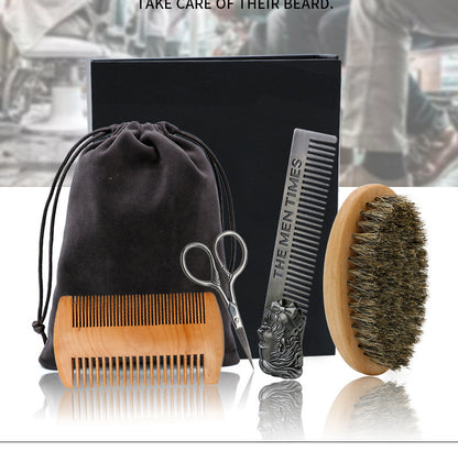 Complete beard care kit with sandalwood oil, balm, brush, comb, scissors in gift box”
“Men’s beard grooming set with bamboo brush and sandalwood beard products”
“Beard styling kit with shaping tool, scissors and conditioning oil and cream”
“Gift box beard kit for men with premium grooming tools and sandalwood scent”