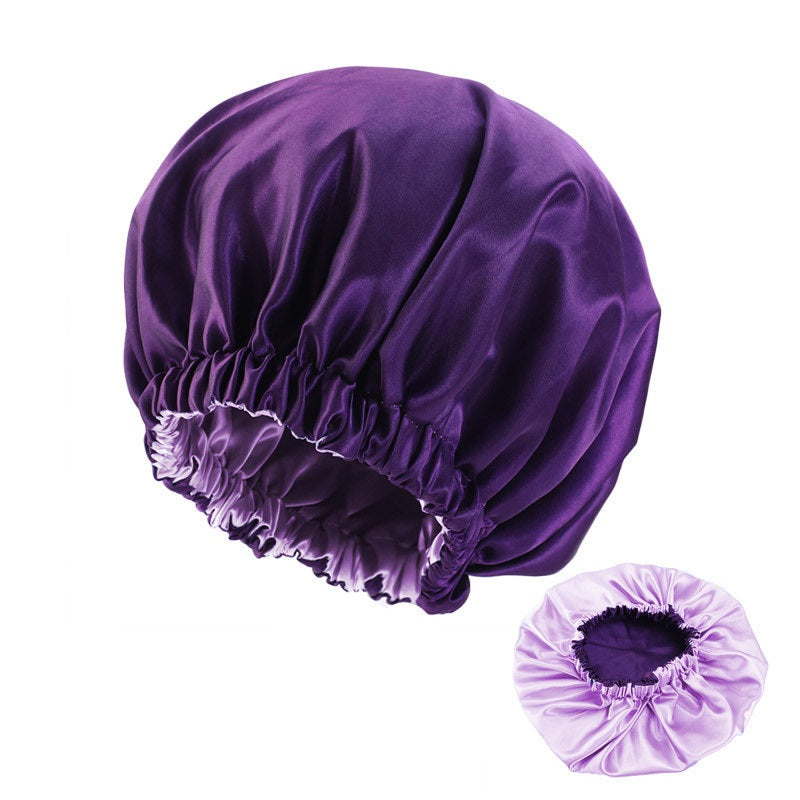 Protective Satin Sleep Bonnet – Reduce Frizz & Protect Hair Overnight.