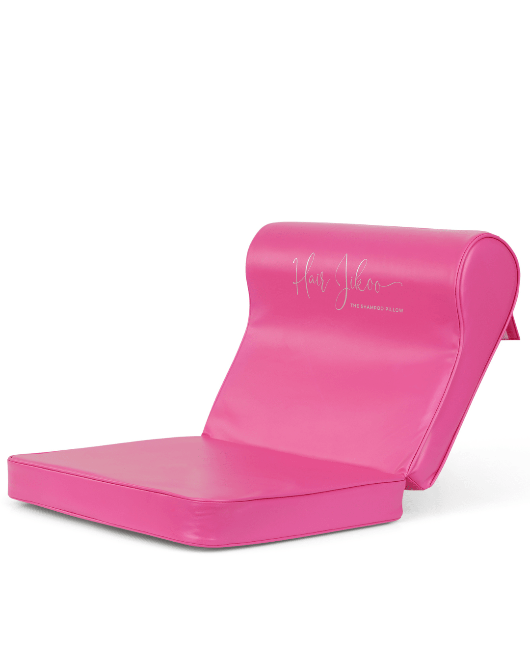 Pink foam roller with 'Hua Jiao' branding on a white background