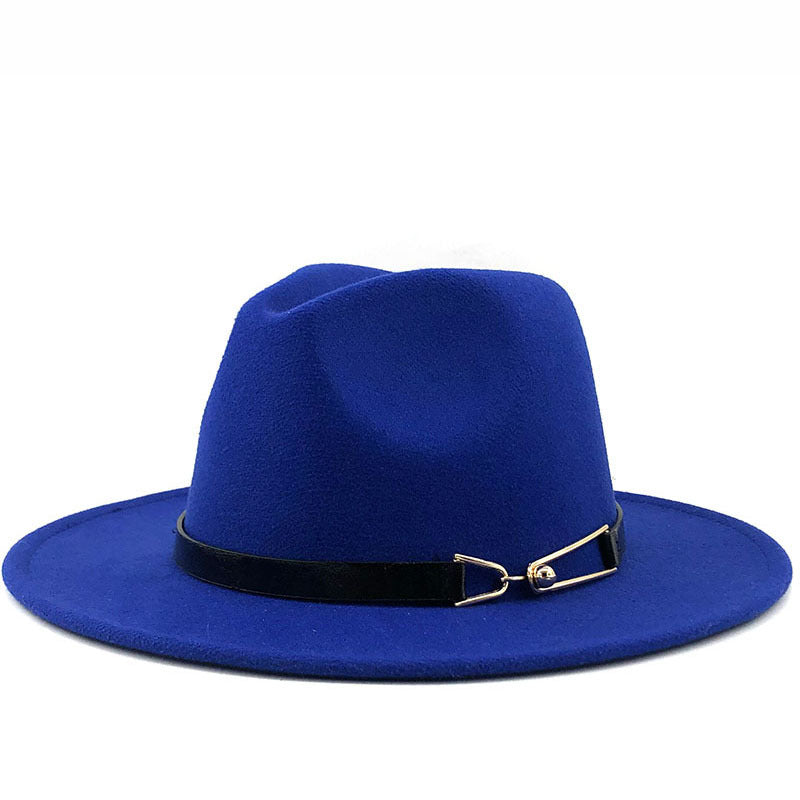 Unisex Wool Top Hat – Premium Cashmere Style Flat Brim Fashion Hat