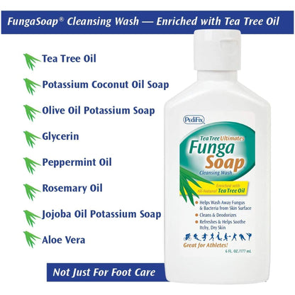 FungaSoap® Tea Tree Oil Soap – Antifungal Body & Foot Cleanser