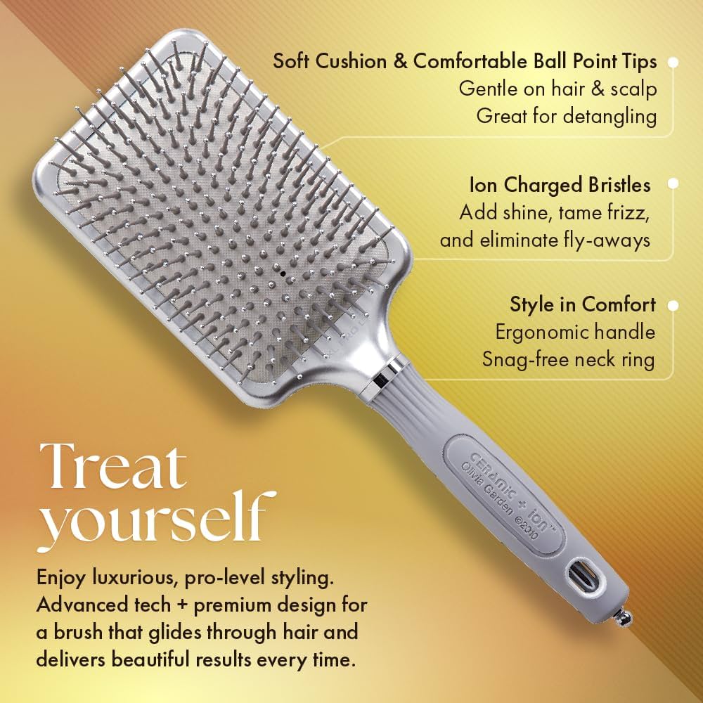 Ceramic+Ion XL Pro Large Paddle Brush