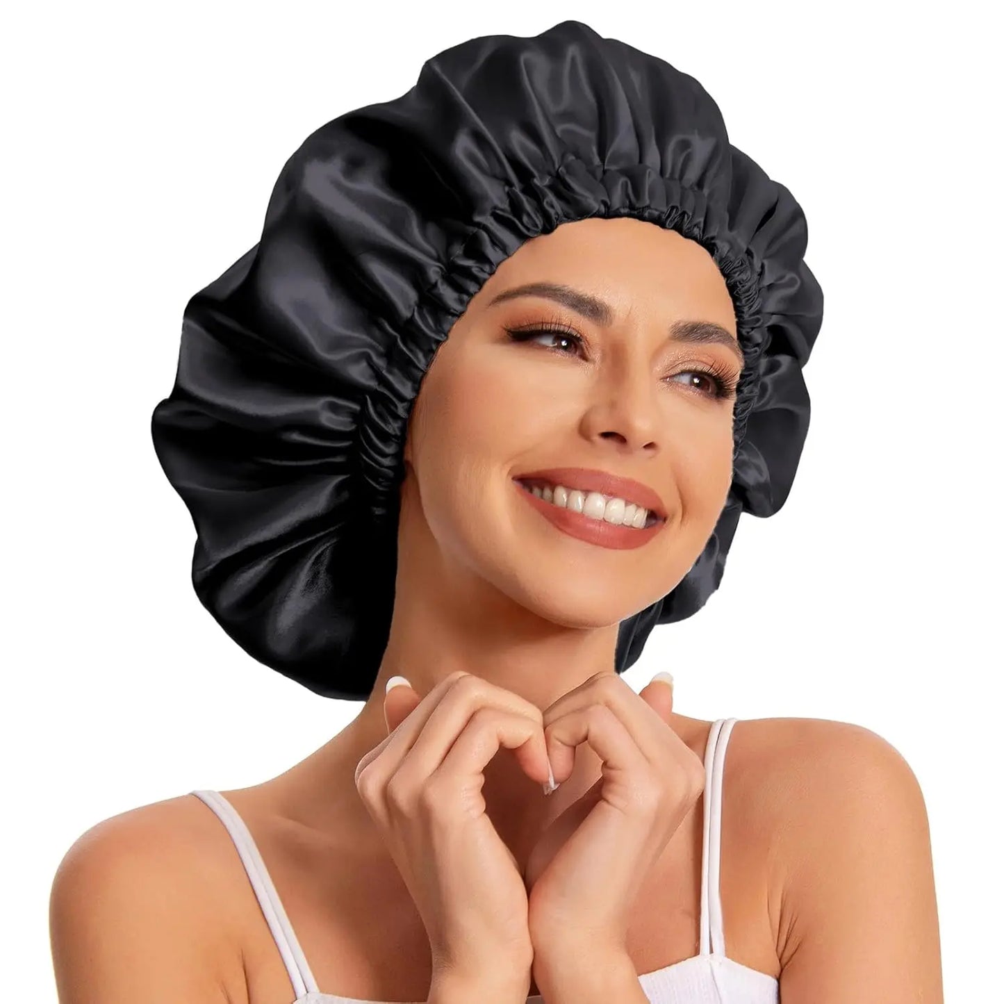 Protective Satin Sleep Bonnet – Reduce Frizz & Protect Hair Overnight.