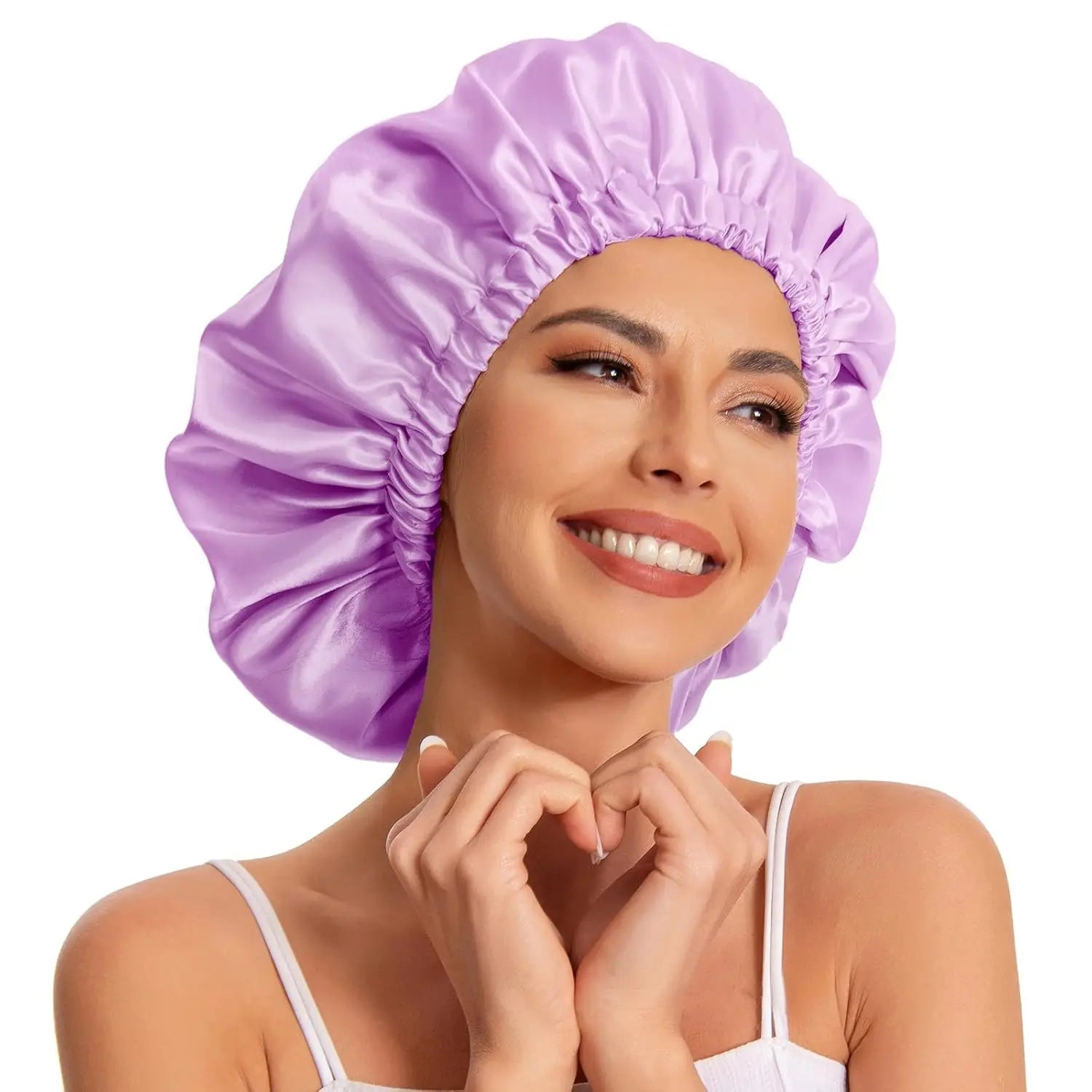 Protective Satin Sleep Bonnet – Reduce Frizz & Protect Hair Overnight.