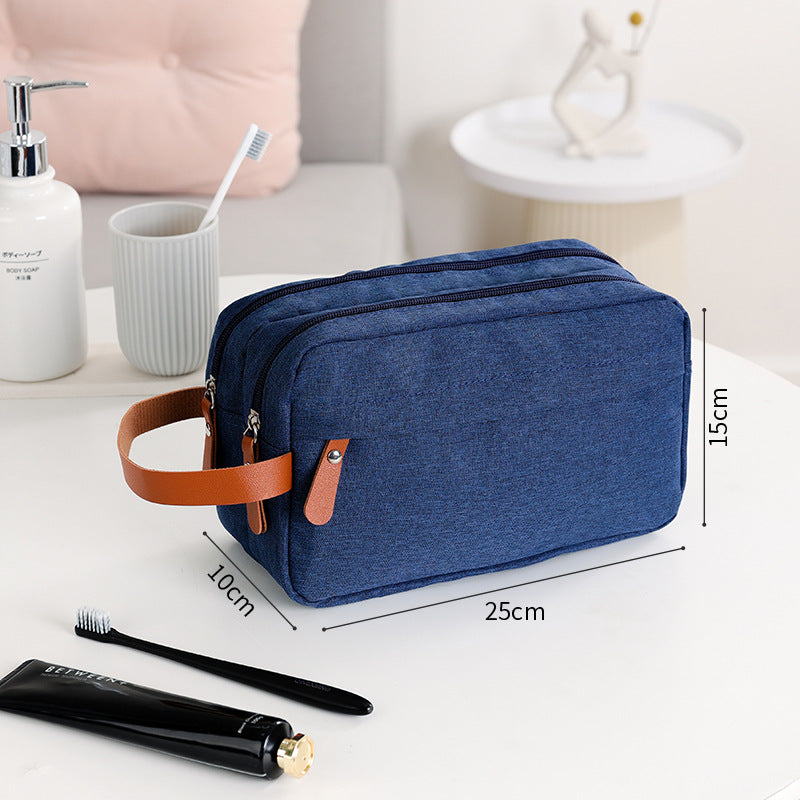 Compact Men’s Toiletry Bag Travel Grooming Organizer.