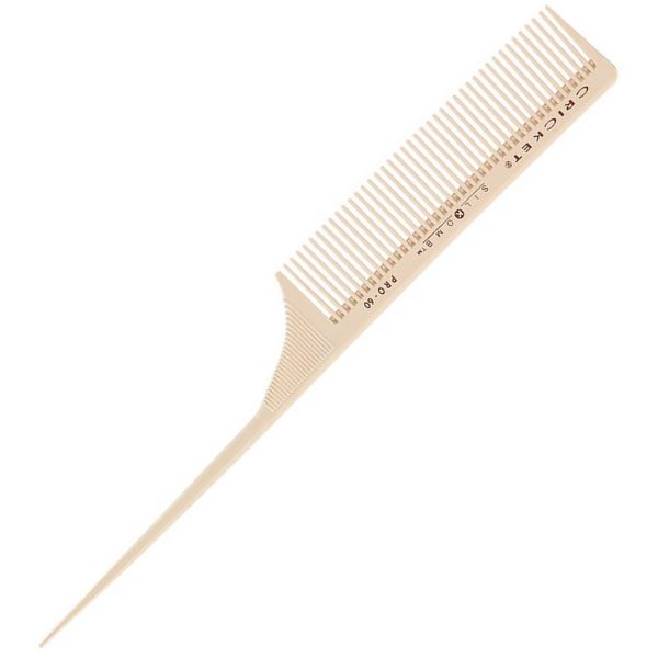 CRICKET SILKOMB PRO-60 Medium-Tooth Rattail Comb – Precision Parting & Styling Tool