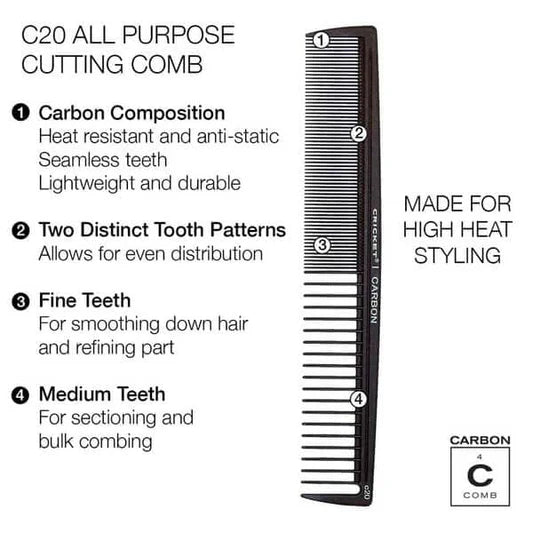 Carbon Comb Stylist 4-Pack
