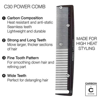Carbon Comb Stylist 4-Pack
