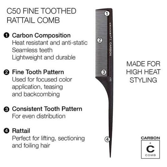 Carbon Comb Stylist 4-Pack